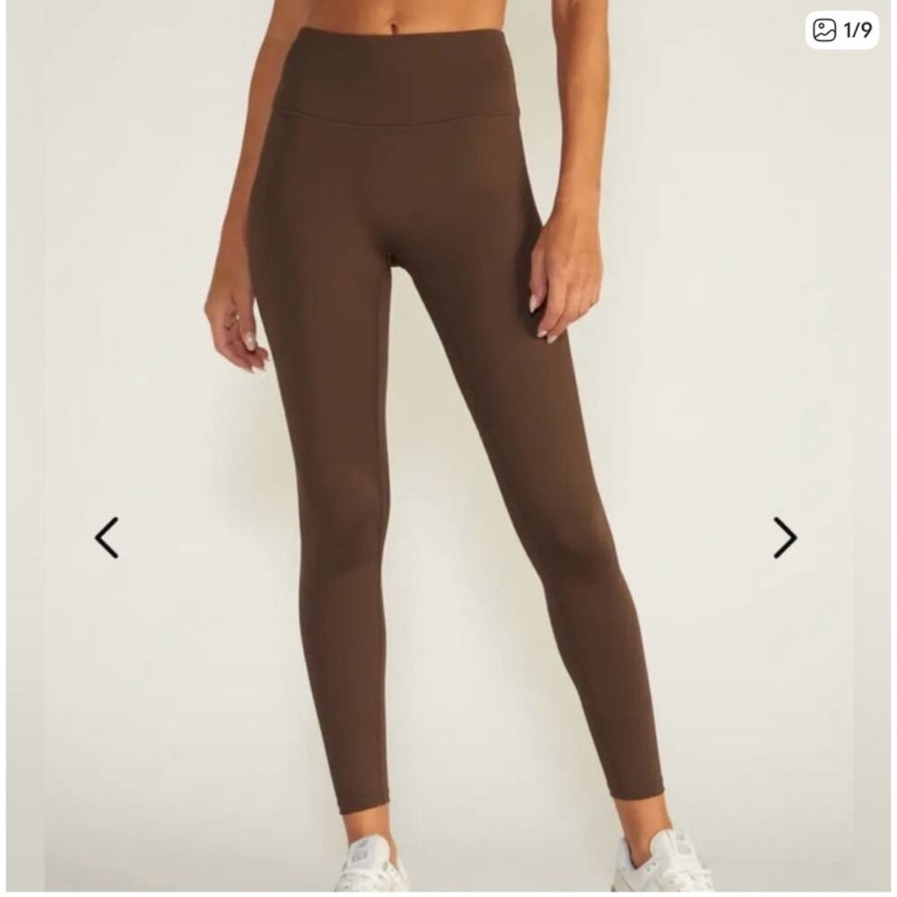 Bylt Premium Basics Women's Pull-On Leggings Athleisure Coffee Brown Size XS